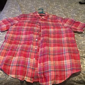 Men’s vineyard vines short sleeve button up shirt